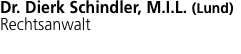 Dr. Dierk Schindler, M.I.L. (Lund)